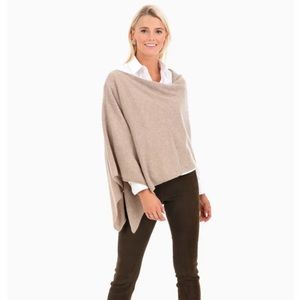 Tuckernuck Natural Cashmere Poncho / Dress Topper